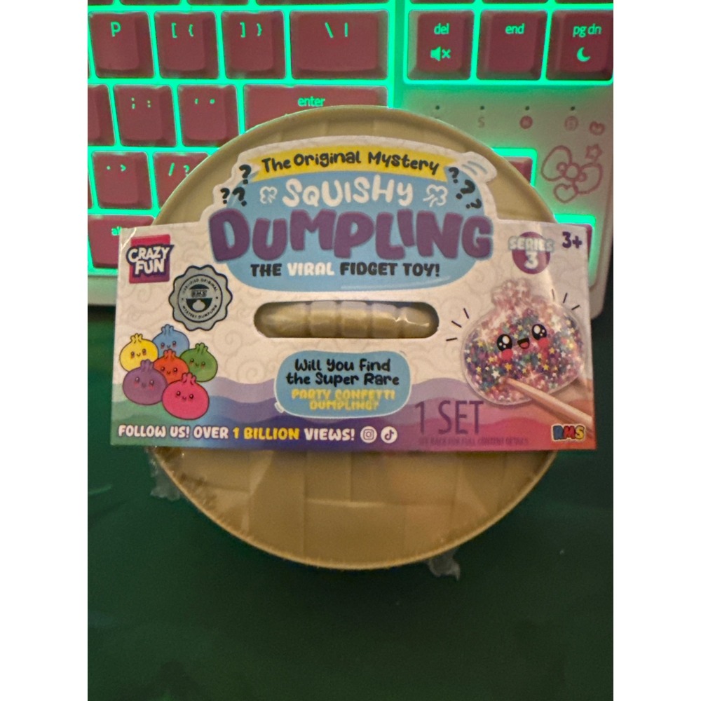 RMS Crazy Fun Original Mystery Squishy Dumpling Series 3 Viral Fidget Toy New